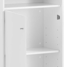 Empfangstresen Dadonia in Weiß melaminbeschichtet 111 cm hoch – Ansicht 10