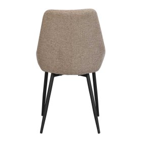 Esszimmer Polsterstühle Eckpoint in Beige Webstoff modern (2er Set) – Ansicht 5