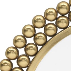 Runder Spiegel Castor in Goldfarben aus Metall – Ansicht 2
