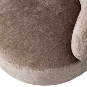 Sessel Vasteca in Taupe aus Chenillegewebe – Ansicht 7