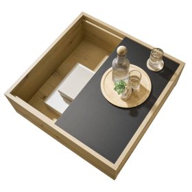 Couchtisch Badehma mit Staufach in quadratischer Form – Ansicht 8