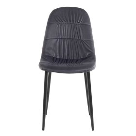 Graue Polsterstühle Beat in modernem Design 43 cm breit (2er Set) – Ansicht 2
