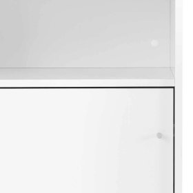 Empfangstresen Dadonia in Weiß melaminbeschichtet 111 cm hoch – Ansicht 8