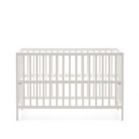 Weißes Baby Bett Aklemos aus Buche Massivholz lackiert – Ansicht 4