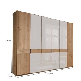Kleiderschrank Durac in modernem Design 295 cm breit – Ansicht 14
