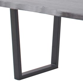 Holztisch Evialla mit natürlicher Baumkante im Industry und Loft Stil – Ansicht 5