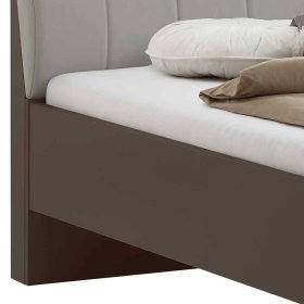Doppelbettgestell Sanctos in Braun und Grau in modernem Design – Ansicht 6