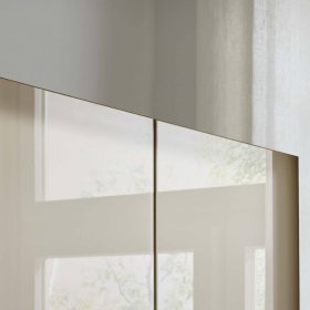 Drehtürenschrank Viramiru in Champagner & Eiche Bianco 149 cm breit – Ansicht 14