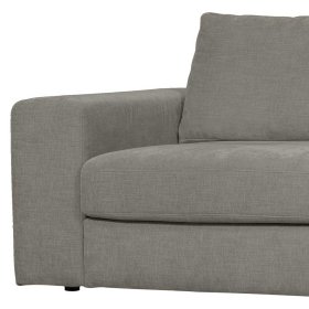 Modulares Sofa Fredoco in Grau mit Armlehne links - Rundung rechts – Ansicht 4