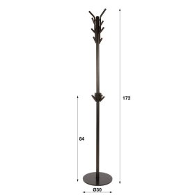 Standgarderobe Vicetto im Industry und Loft Stil aus Stahl – Ansicht 6