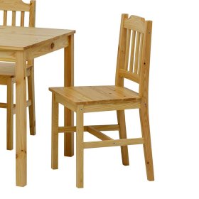 Landhausstil Esszimmer Sitzgruppe Menea aus Kiefer Massivholz lackiert (fünfteilig) – Ansicht 5