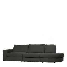 Modulares Sofa modern Trois in Anthrazit mit drei Sitzplätzen – Ansicht 1