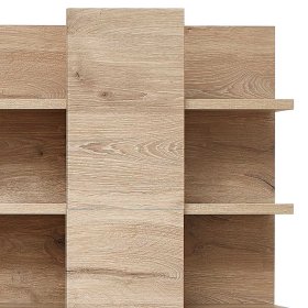 Wohnzimmer Regal Griffin in Wildeichefarben 140 cm breit – Ansicht 3