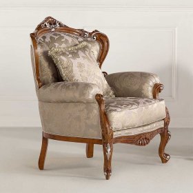 Luxus Wohnzimmersessel Vimaria im Barockstil 101 cm hoch – Ansicht 2
