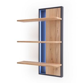 Wohnzimmerwand Vruamosa in Eiche Bianco und Anthrazit modern (vierteilig) – Ansicht 12