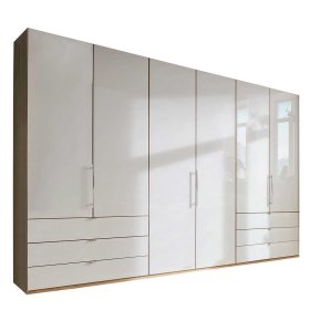Komplettschlafzimmer Cnutria in Beige und Eiche Bianco (vierteilig) – Ansicht 10