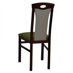 Polster Stühle Valmonda in Nussbaumfarben und Grün (2er Set) – Ansicht 3