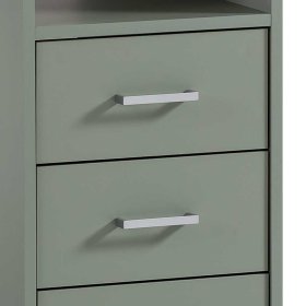 Schreibtisch Gluvizia mit drei Schubladen und Metallgriffen – Ansicht 5