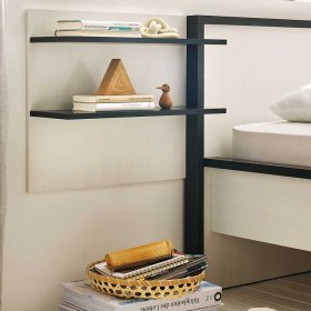 Französisches Bett Dionada im Landhausstil in Pinie Weiß (dreiteilig) – Ansicht 8
