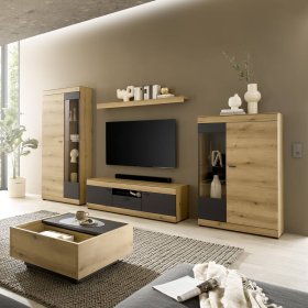Wohnwand Badehma in modernem Design 330 cm breit (vierteilig) – Ansicht 11