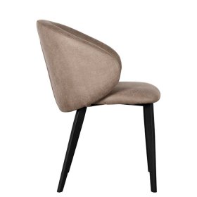 Essstuhl Anni in Taupe aus Microfaser (2er Set) – Ansicht 3