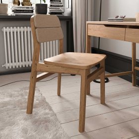 Esstisch Stühle Koropi aus Wildeiche Massivholz geölt (2er Set) – Ansicht 2