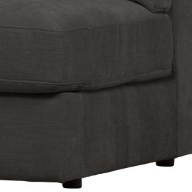 Modulsofa Abschluss Element links Trois in Anthrazit 93 cm breit – Ansicht 11