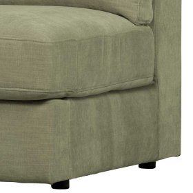 Modulsofa Abschluss Element links Karyon in Graugrün 93 cm breit – Ansicht 11