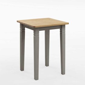 Bartisch Josepha in Grau Kiefer massiv im Landhausstil – Ansicht 2