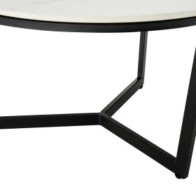 Wohnzimmer Tische Yuri in Schwarz und Weiß mit Keramikplatten (zweiteilig) – Ansicht 9