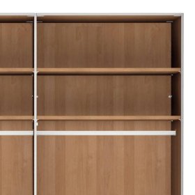 Drehtürenschrank Vericia in Champagner & Eiche Bianco 295 cm breit – Ansicht 7