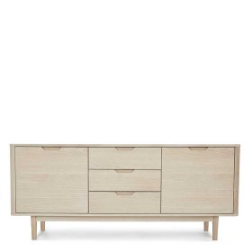 Esszimmersideboard Praguera im Skandi Design mit drei Schubladen – Ansicht 3