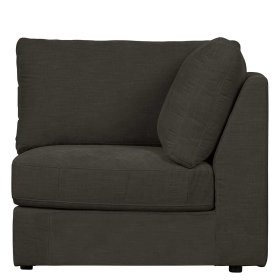 Sofa Modul Eckelement Trois in Anthrazit Rücken echt bezogen – Ansicht 5