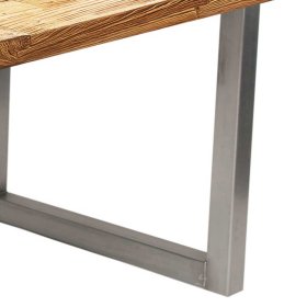 Esszimmer Tisch Genn aus Teak Recyclingholz und Stahl mit Bügelgestell – Ansicht 6