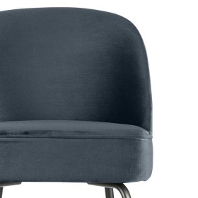 Designbarhocker Gifion im Retrostil in Petrol und Schwarz – Ansicht 3