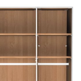 Drehtürenschrank Viramiru in Champagner & Eiche Bianco 149 cm breit – Ansicht 7