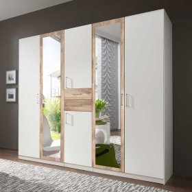 225 cm Kleiderschrank Serian Made in Germany in modernem Design – Ansicht 3
