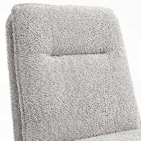 2 Stühle Ovidiu aus Boucle Stoff und Metall drehbar (2er Set) – Ansicht 6