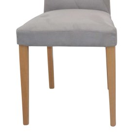Stühle mit hoher Lehne Sanfetra in Taupe und Eichefarben (2er Set) – Ansicht 4