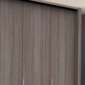 Premium Jugendkleiderschrank Vasilio in Eiche Trüffelfarben Holzoptik – Ansicht 5