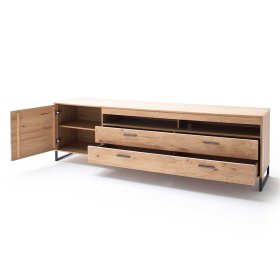 TV Board Vruamosa in Eiche Bianco 50 cm tief – Ansicht 3