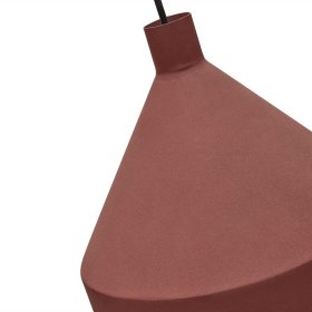 Metall Pendelleuchte Vioriga in Terracotta im Skandi Design – Ansicht 2