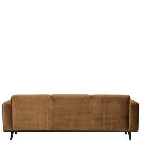 Samt Dreisitzer Sofa Bondi in Honigfarben 230 cm breit – Ansicht 3