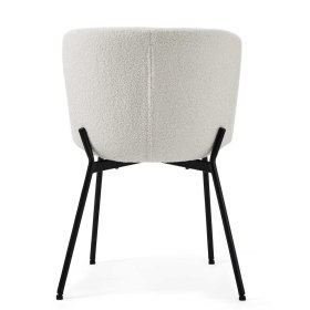 Esszimmerstuhl Pluna aus Boucle im Skandi Design (2er Set) – Ansicht 6