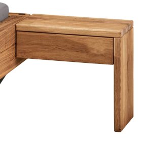 Doppelbettgestell Babela im Industry und Loft Stil aus Wildeiche Massivholz – Ansicht 5