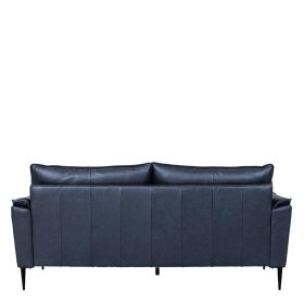 Ledersofa Yanatada im Retrostil aus gedecktem Glattleder – Ansicht 5