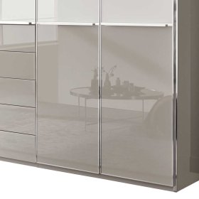 Komplettschlafzimmer Xarina in Hellgrau und Weiß Made in Germany (vierteilig) – Ansicht 15