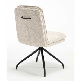 Boucle Esstisch Stühle Mauricios in Cremefarben 51 cm breit – Ansicht 4