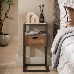 Nachttisch Loupega im Industry und Loft Stil 60 cm hoch – Ansicht 2