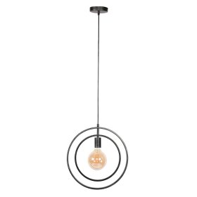 Metall Hängelampe Marino in Dunkelgrau 150 cm hoch – Ansicht 1